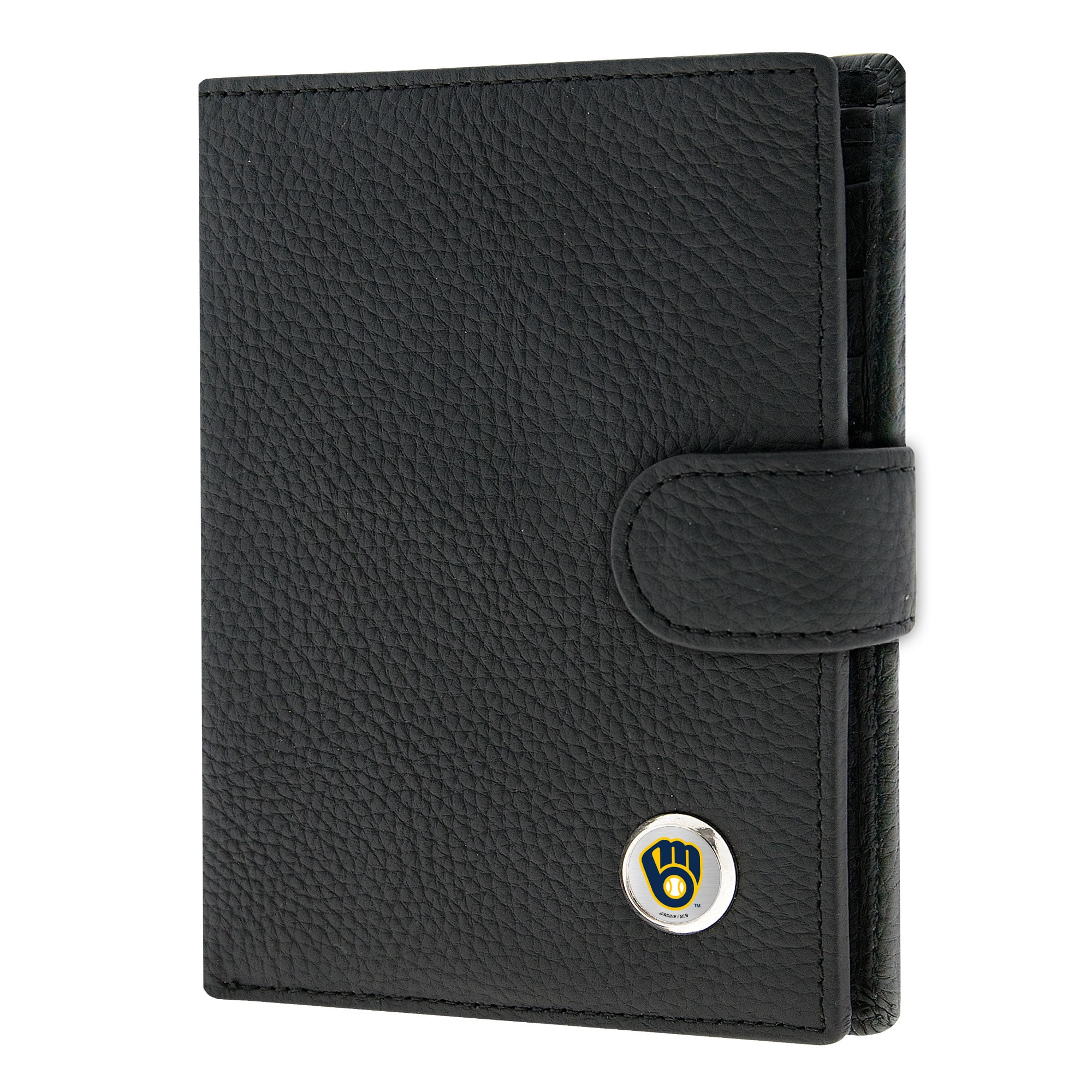 Women's  Black Milwaukee Brewers Leather Wallet