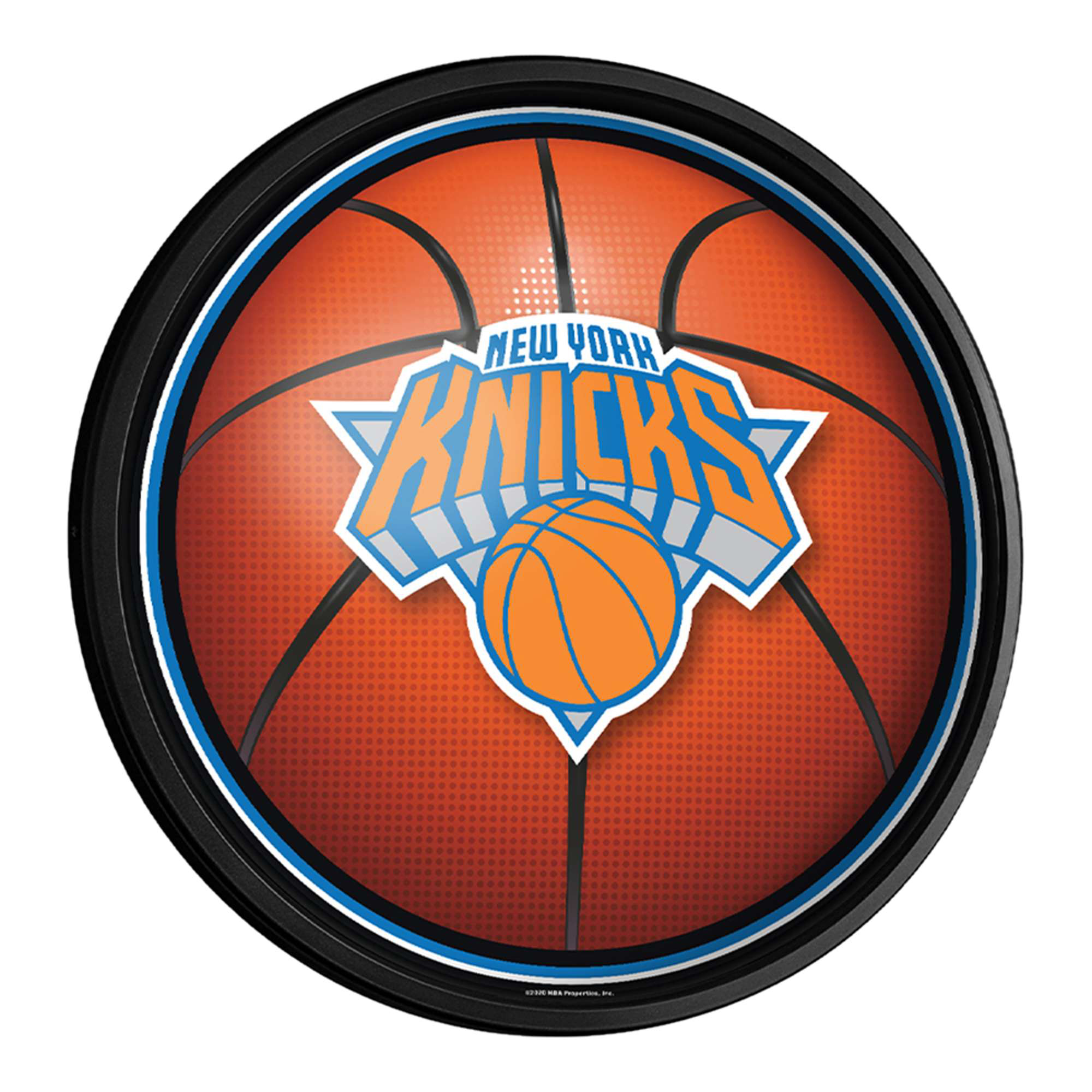 New York Knicks 18'' Round Slimline Illuminated Wall Sign