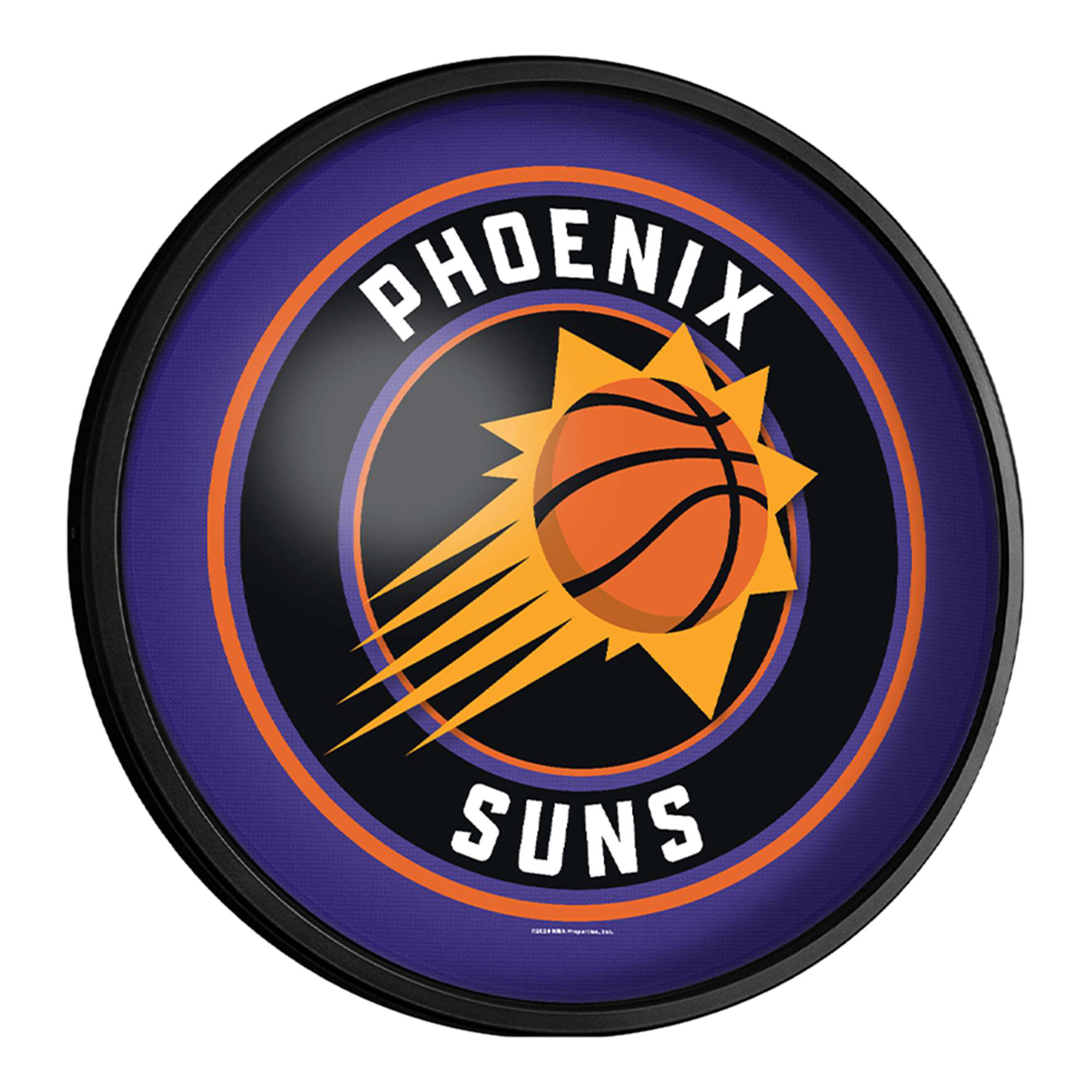 Phoenix Suns 18'' Round Slimline Illuminated Wall Sign