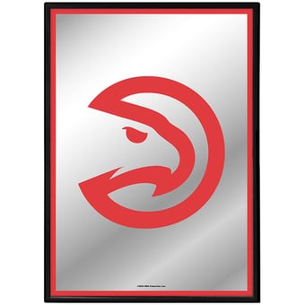 Atlanta Hawks 19" x 27" Framed Mirrored Wall Sign