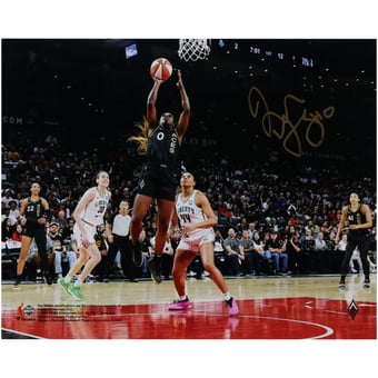 Jackie Young Las Vegas Aces 2023 WNBA Finals Champion Autographed 8" x 10" Action Photograph