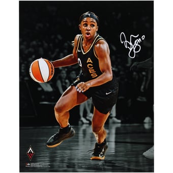 Jackie Young Las Vegas Aces 2023 WNBA Finals Champion Autographed 11" x 14" Action Spotlight Photograph