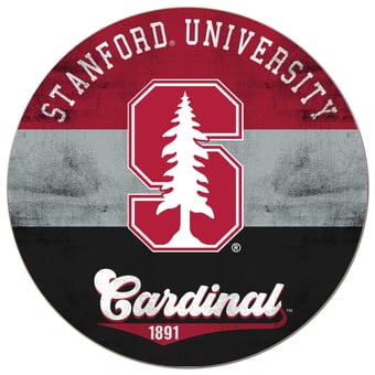 Stanford Cardinal 20'' x 20'' Retro Logo Circle Sign