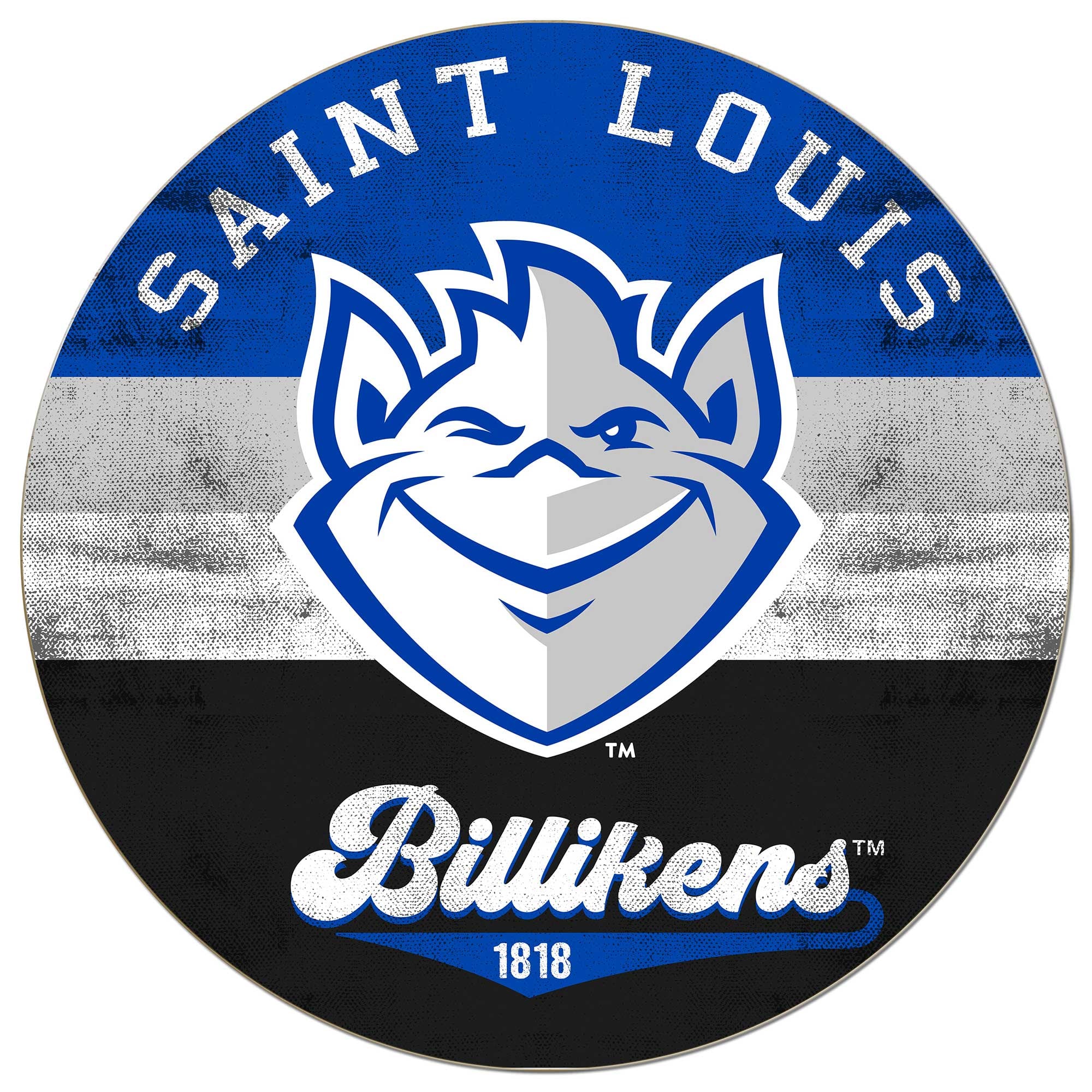 Saint Louis Billikens 20'' x 20'' Retro Logo Circle Sign