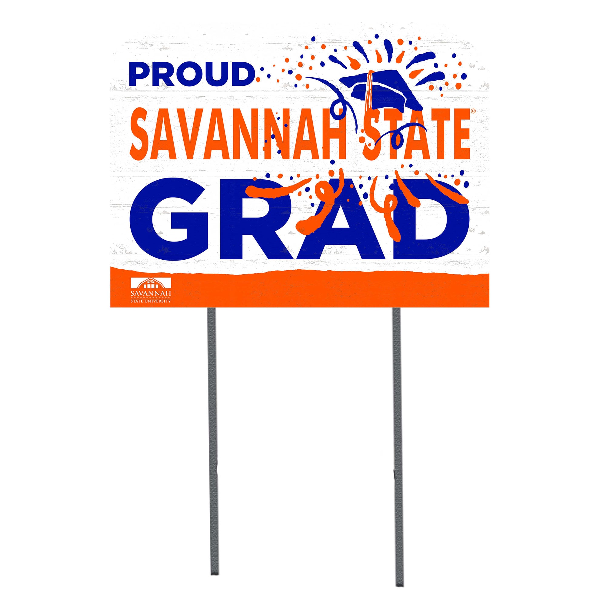 Savannah State Tigers 18" x 24" Proud Grad Yard Sign