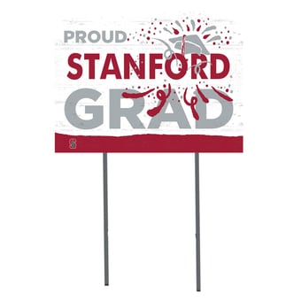 Stanford Cardinal 18" x 24" Proud Grad Yard Sign