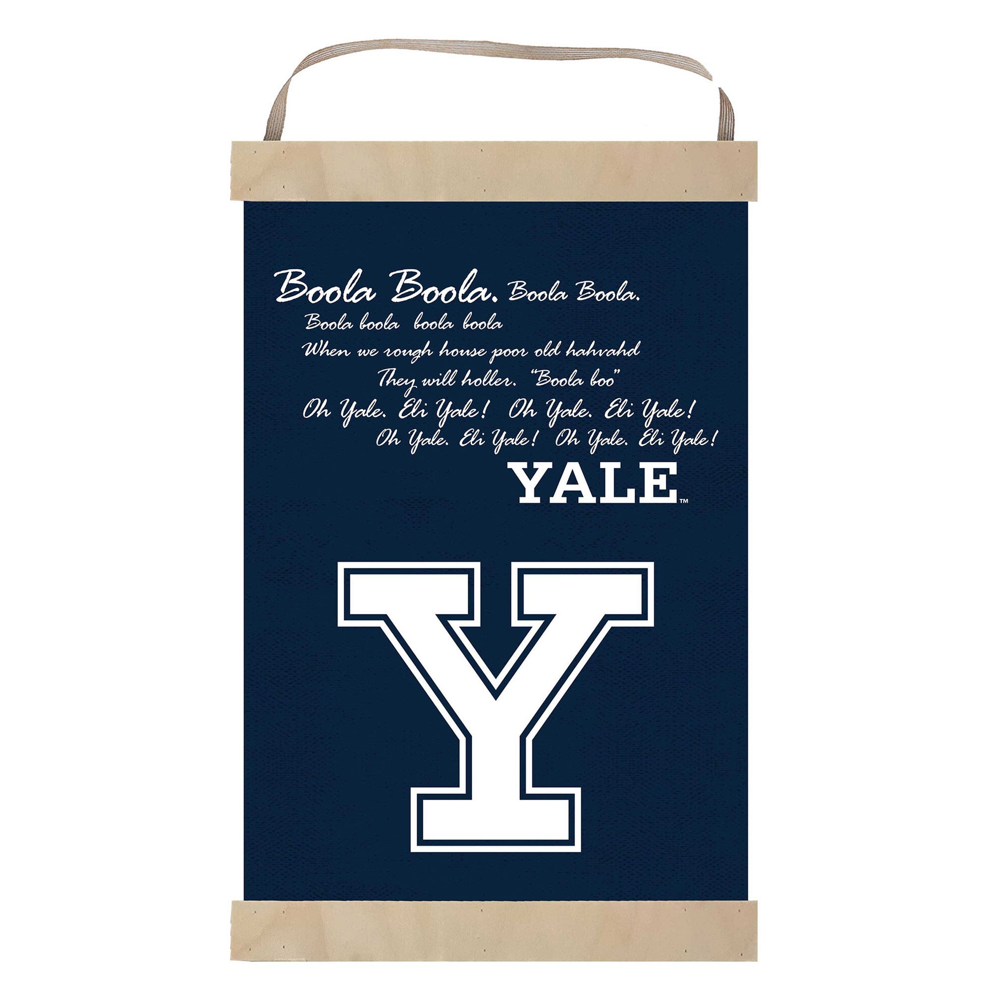 Yale Bulldogs Fight Song Banner Sign