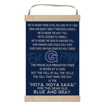 Georgetown Hoyas Fight Song Banner Sign