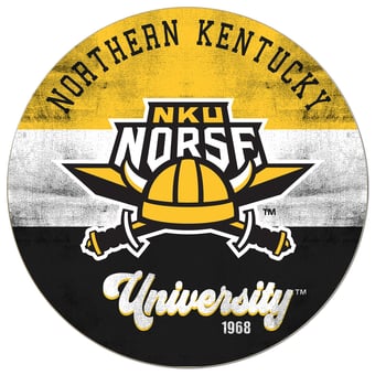 Northern Kentucky University Norse 20'' x 20'' Retro Logo Circle Sign