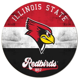 Illinois State Redbirds 20'' x 20'' Retro Logo Circle Sign