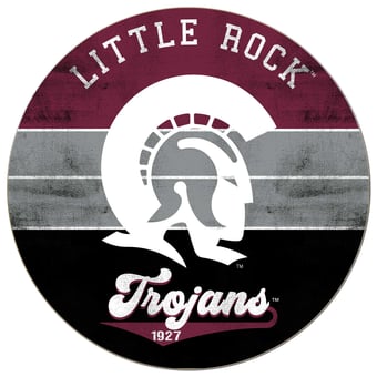 Arkansas Little Rock Trojans 20'' x 20'' Retro Logo Circle Sign