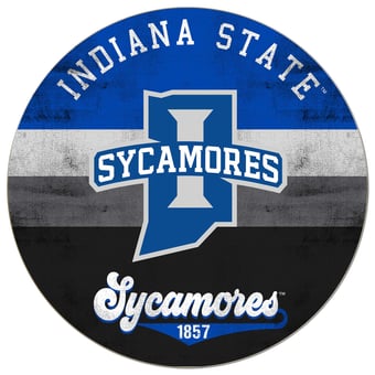 Indiana State Sycamores 20'' x 20'' Retro Logo Circle Sign