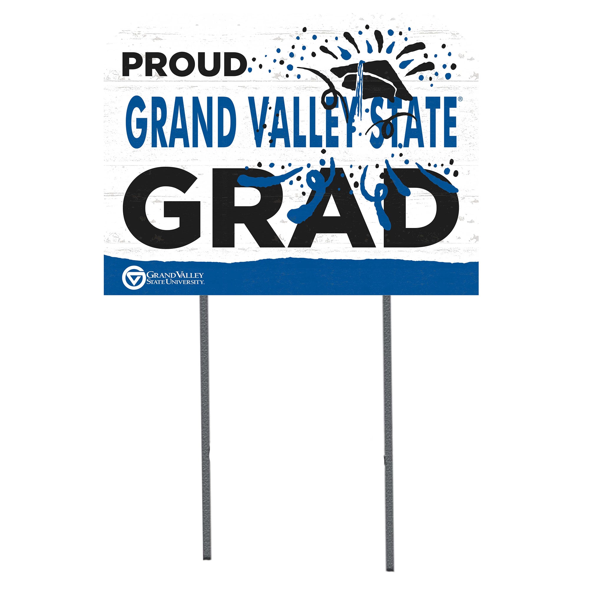 Grand Valley State Lakers 18'' x 24'' Proud Graduate Yard Sign