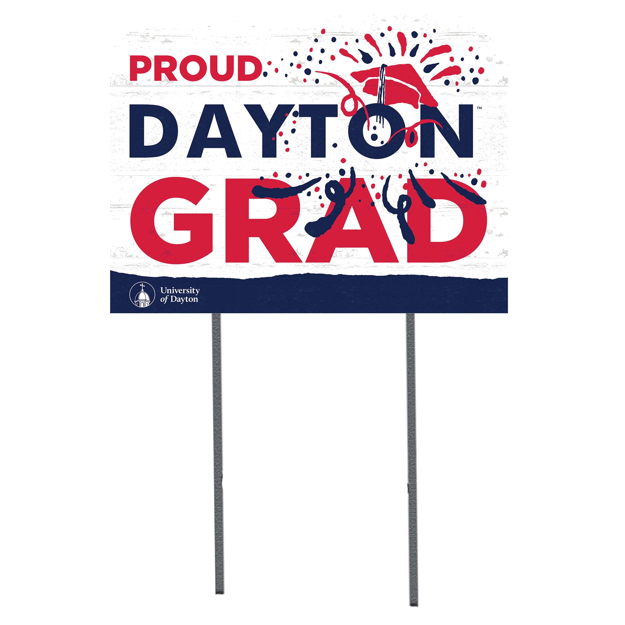 Dayton Flyers 18'' x 24'' Proud Graduate Yard Sign