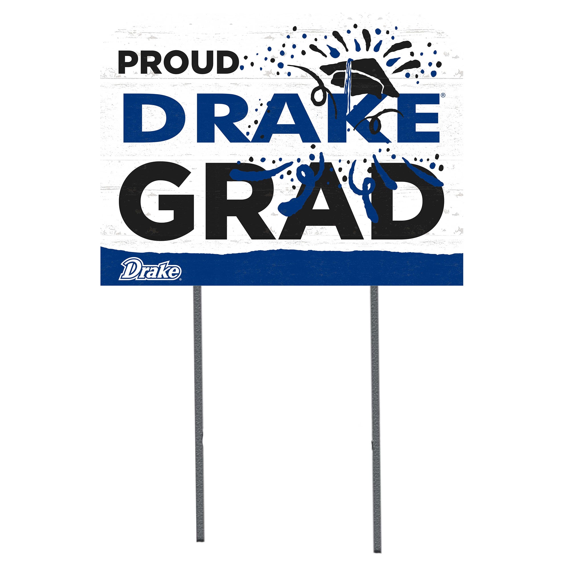 Drake Bulldogs 18'' x 24'' Proud Graduate Yard Sign