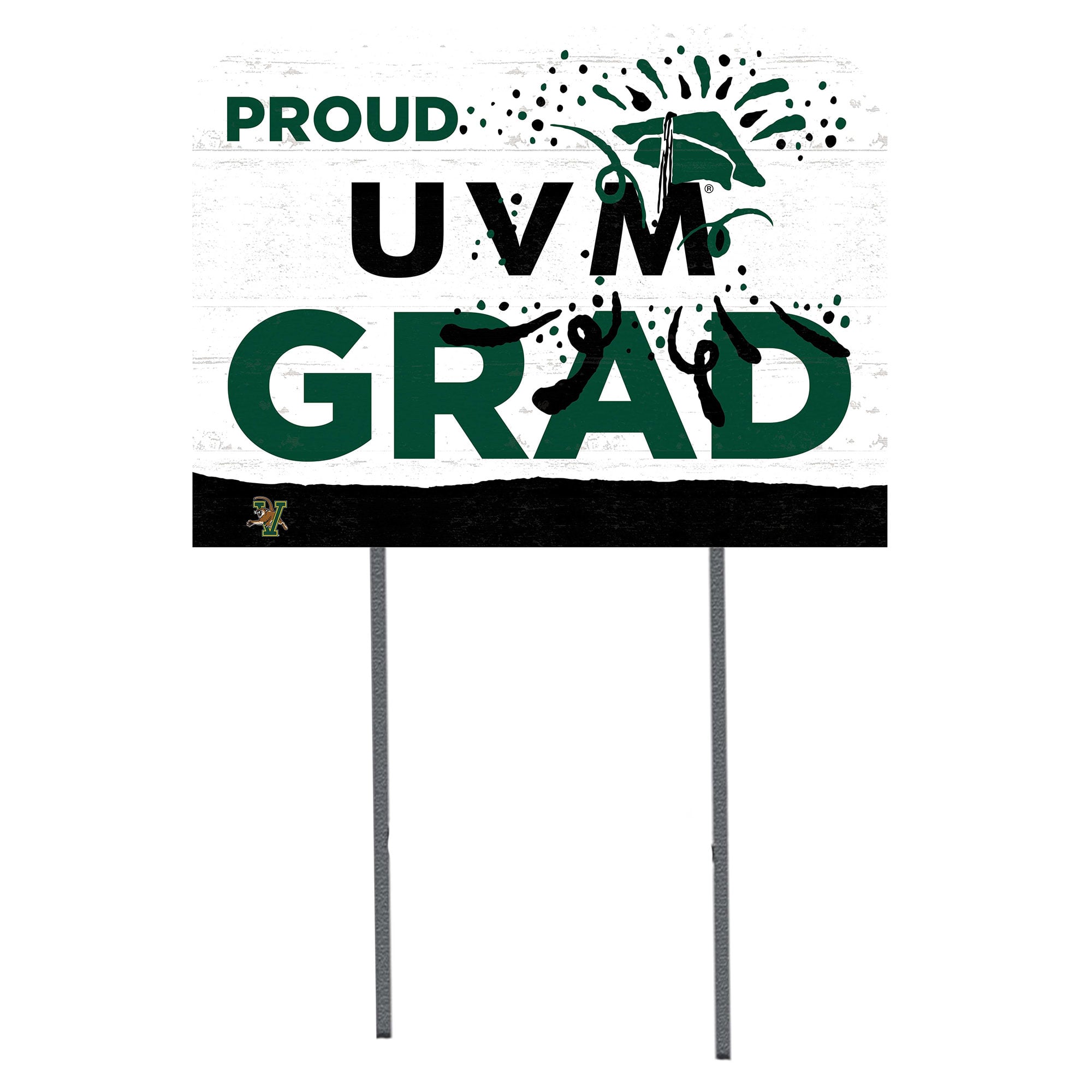 Vermont Catamounts 18'' x 24'' Proud Graduate Yard Sign