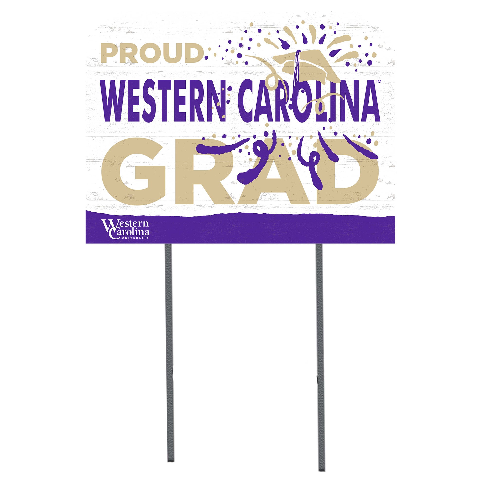 Western Carolina Catamounts 18'' x 24'' Proud Graduate Yard Sign
