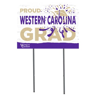 Western Carolina Catamounts 18'' x 24'' Proud Graduate Yard Sign