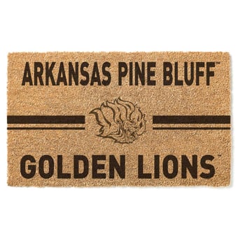 Arkansas Pine Bluff Golden Lions 18'' x 34'' Team Logo Doormat