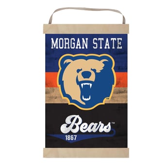 Morgan State Bears Reversible Retro Logo Banner Sign