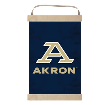 Akron Zips Reversible Retro Logo Banner Sign