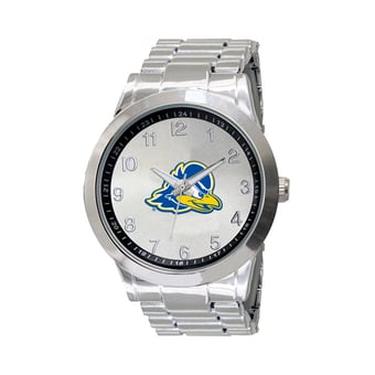 Men's  Silver Delaware Fightin' Blue Hens Integris Stainless Steel Watch