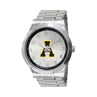 Men's  Silver Appalachian State Mountaineers Integris Stainless Steel Watch