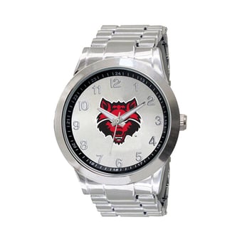 Men's  Silver Arkansas State Red Wolves Integris Stainless Steel Watch