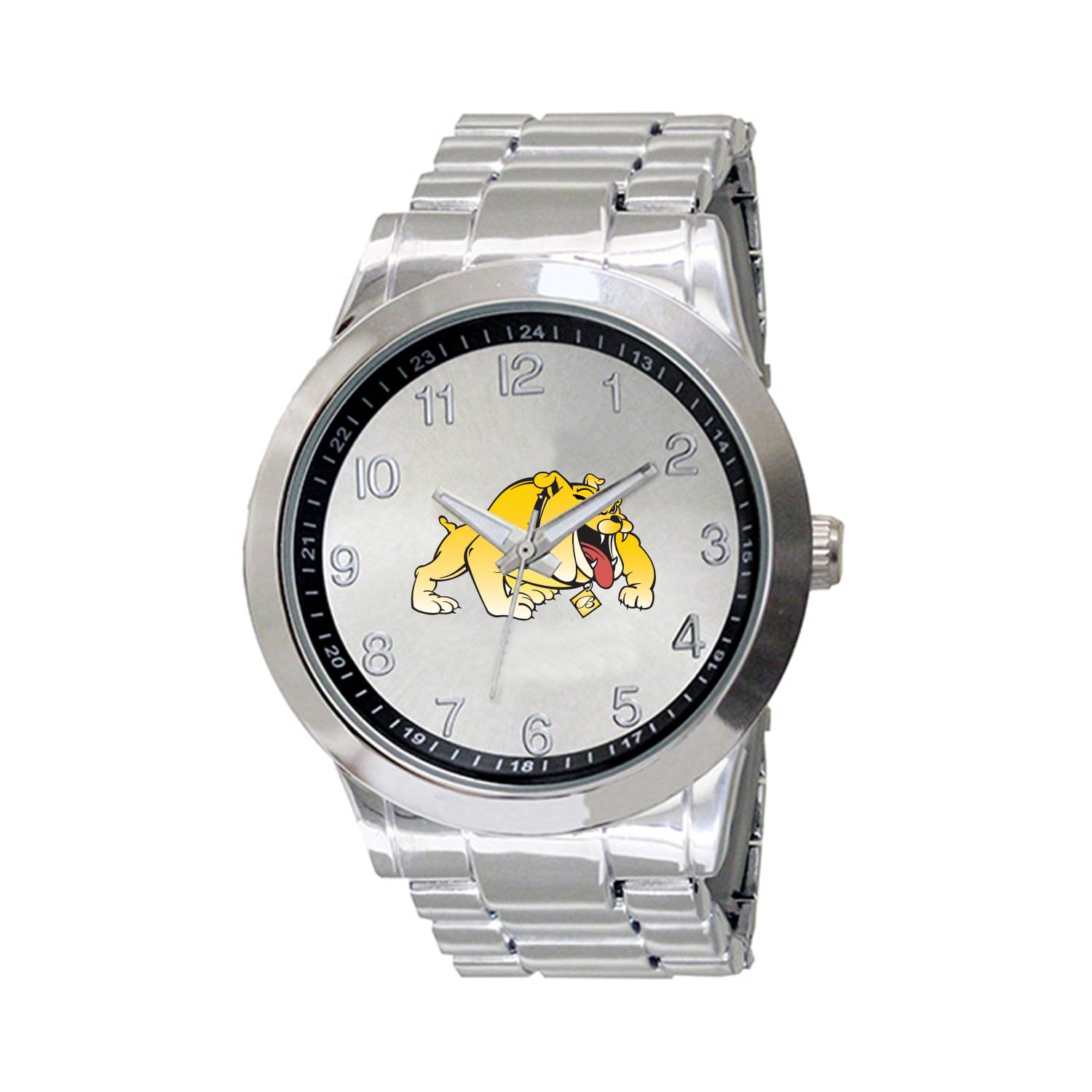 Men's  Silver Bowie State Bulldogs Integris Stainless Steel Watch