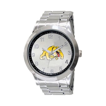 Men's  Silver Bowie State Bulldogs Integris Stainless Steel Watch