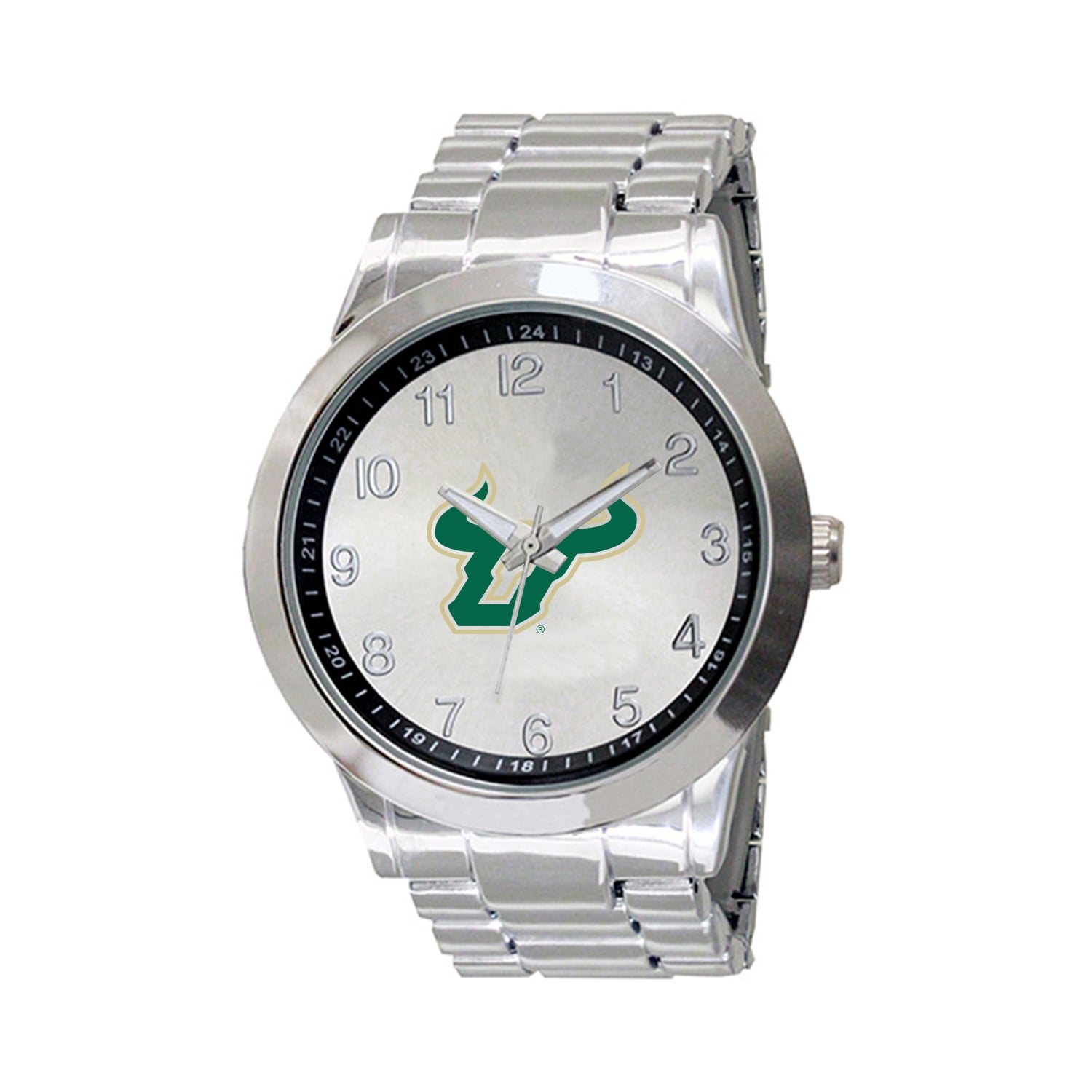 Men's  Silver South Florida Bulls Integris Stainless Steel Watch