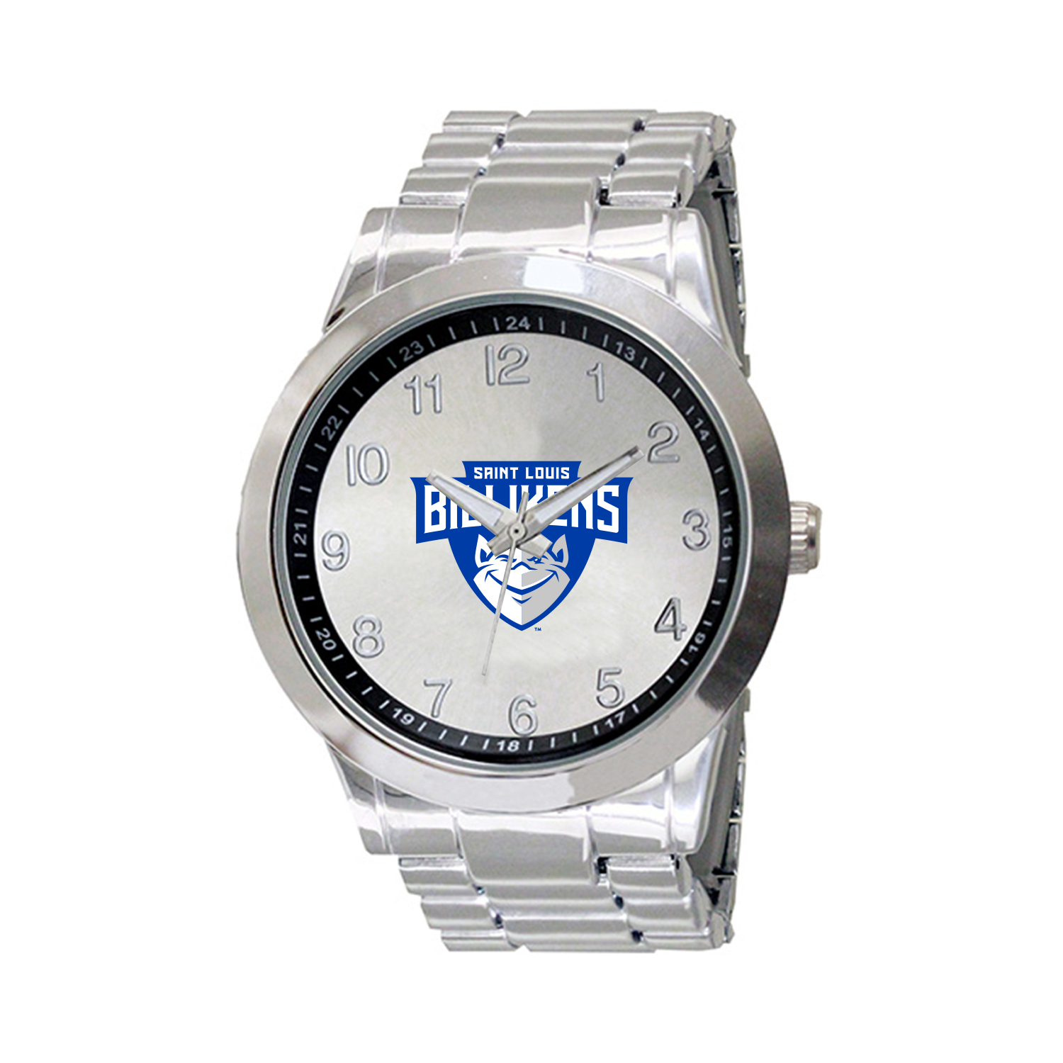 Men's  Silver Saint Louis Billikens Integris Stainless Steel Watch