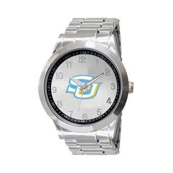 Men's  Silver Southern University Jaguars Integris Stainless Steel Watch