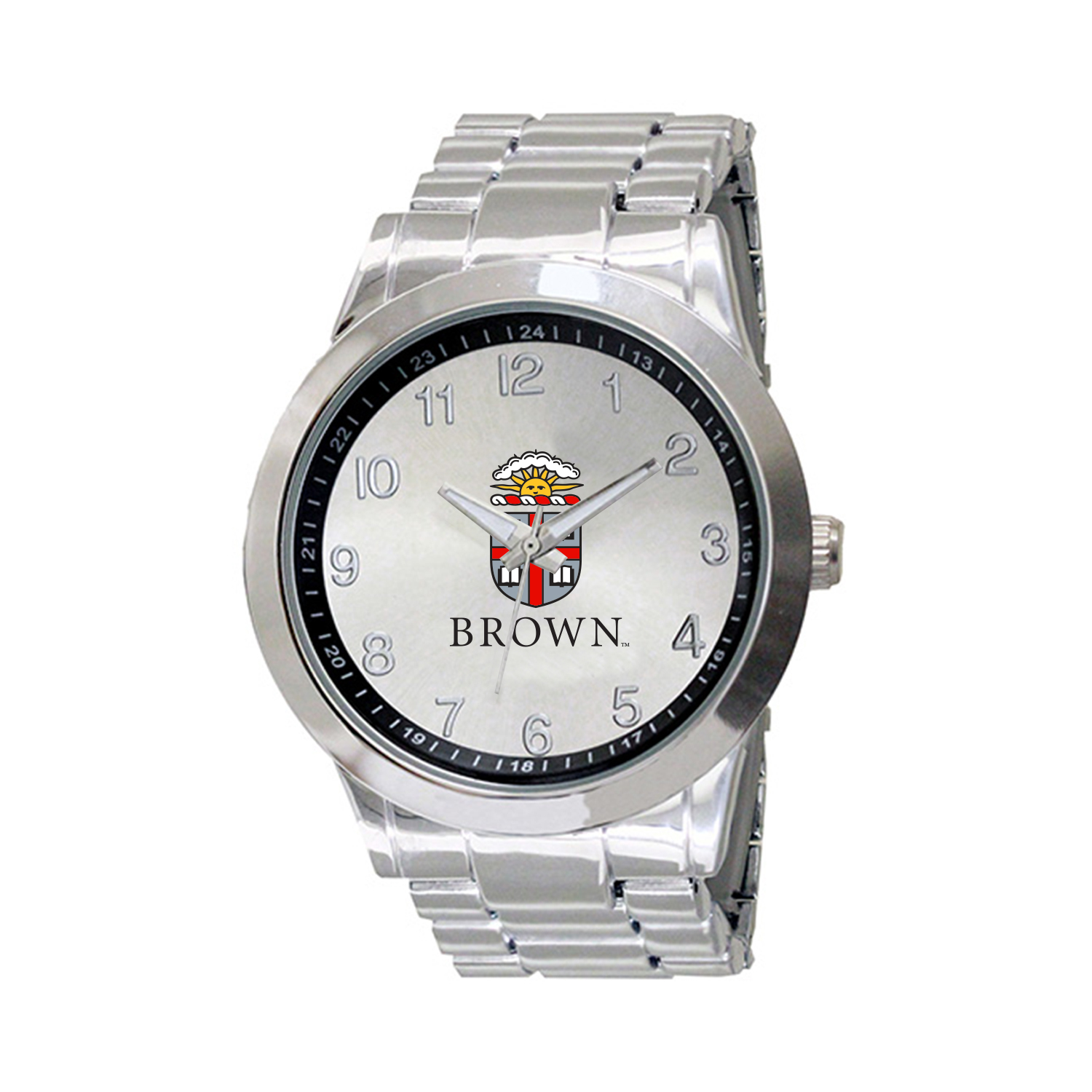 Men's  Silver Brown Bears Integris Stainless Steel Watch