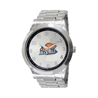 Men's  Silver Bucknell Bison Integris Stainless Steel Watch