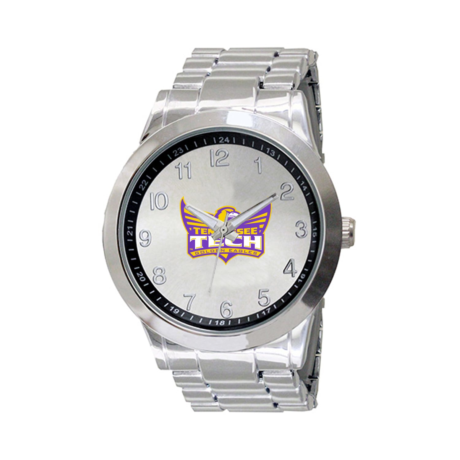 Men's  Silver Tennessee Tech Golden Eagles Integris Stainless Steel Watch