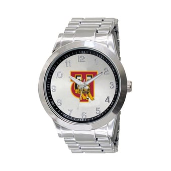 Men's  Silver Tuskegee Golden Tigers Integris Stainless Steel Watch