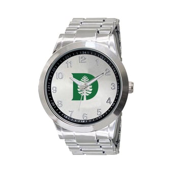 Men's  Silver Dartmouth Big Green Integris Stainless Steel Watch