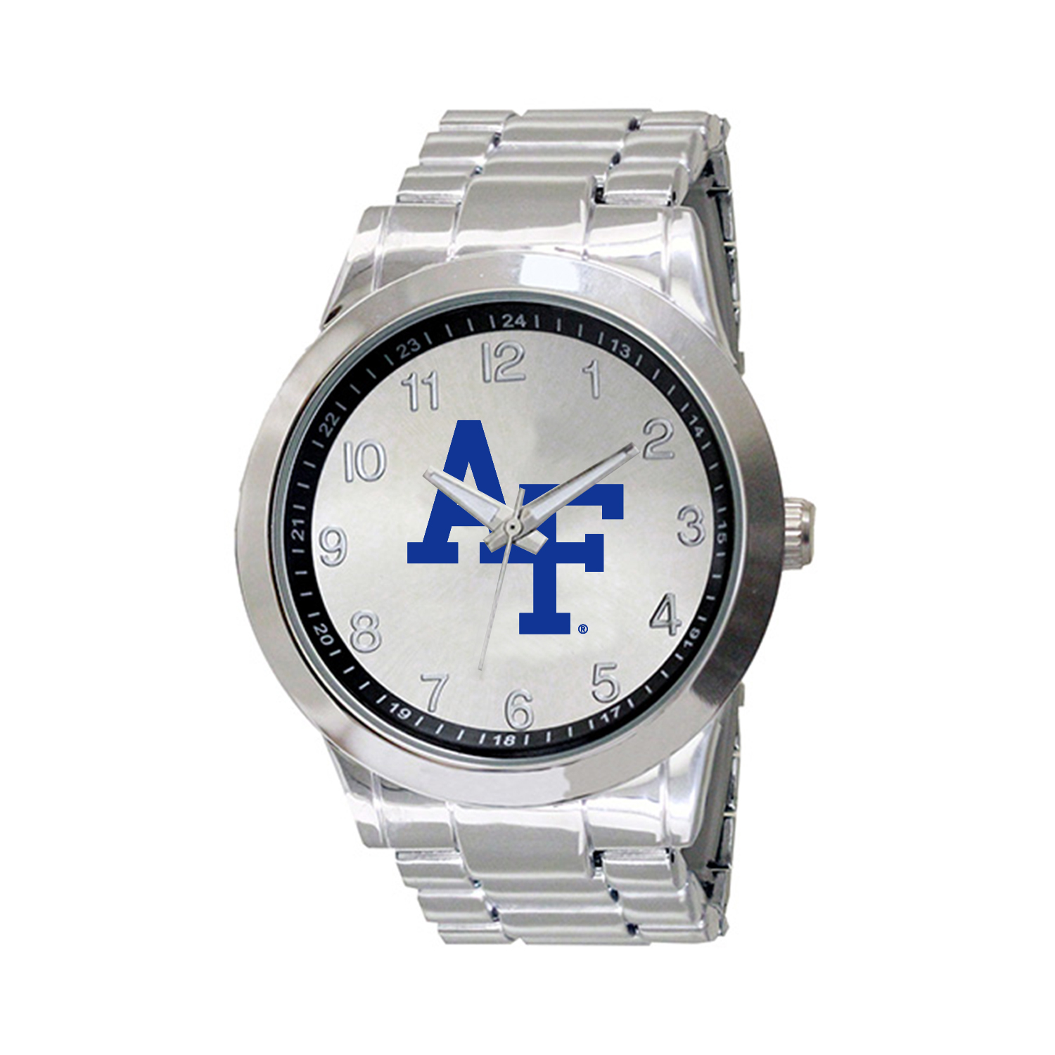 Men's  Silver Air Force Falcons Integris Stainless Steel Watch