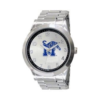 Men's  Silver Memphis Tigers Integris Stainless Steel Watch