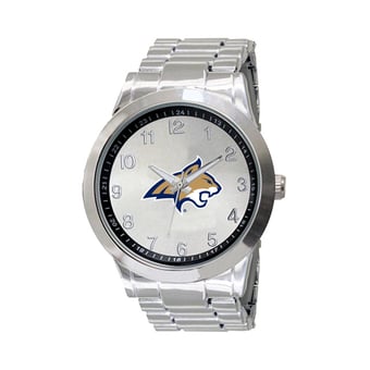 Men's  Silver Montana State Bobcats Integris Stainless Steel Watch