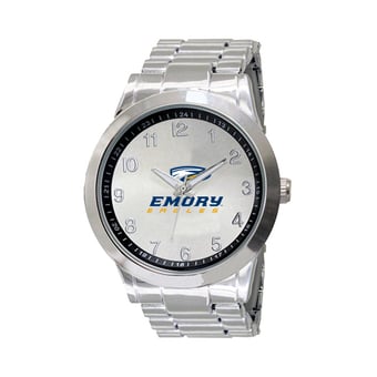 Men's  Silver Emory Eagles Integris Stainless Steel Watch