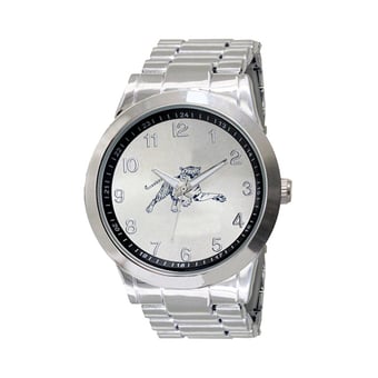 Men's  Silver Jackson State Tigers Integris Stainless Steel Watch