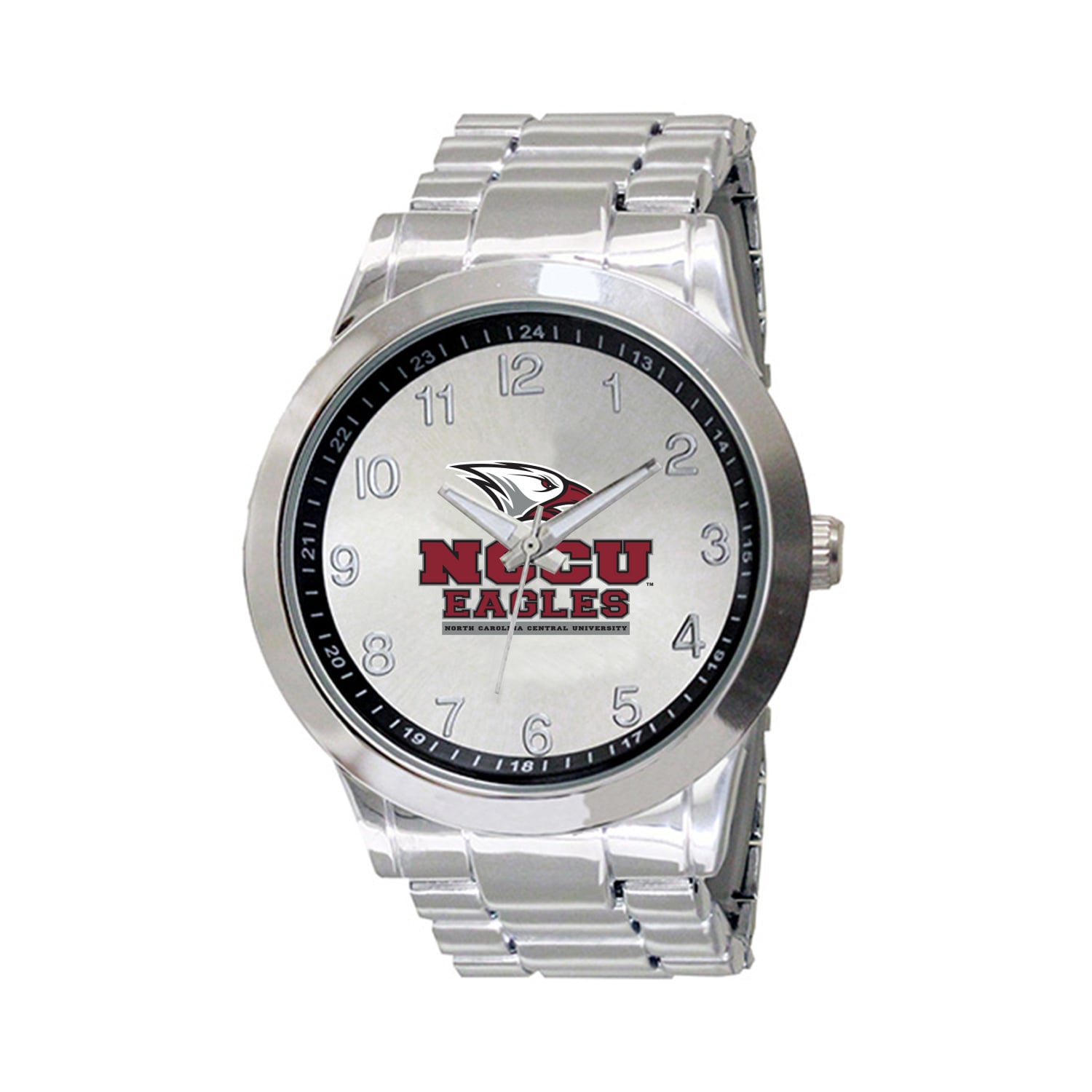 Men's  Silver North Carolina Central Eagles Integris Stainless Steel Watch