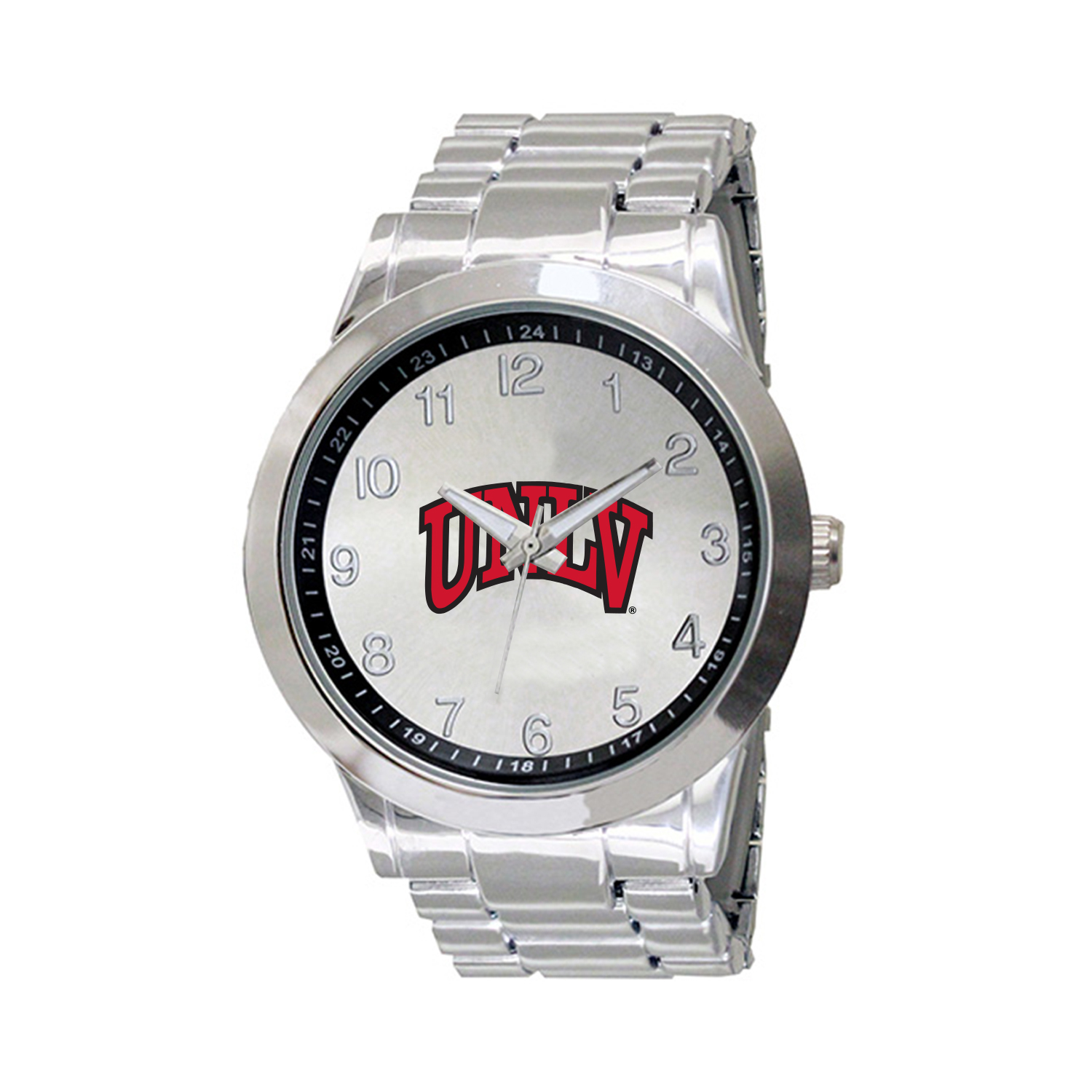 Men's  Silver UNLV Rebels Integris Stainless Steel Watch