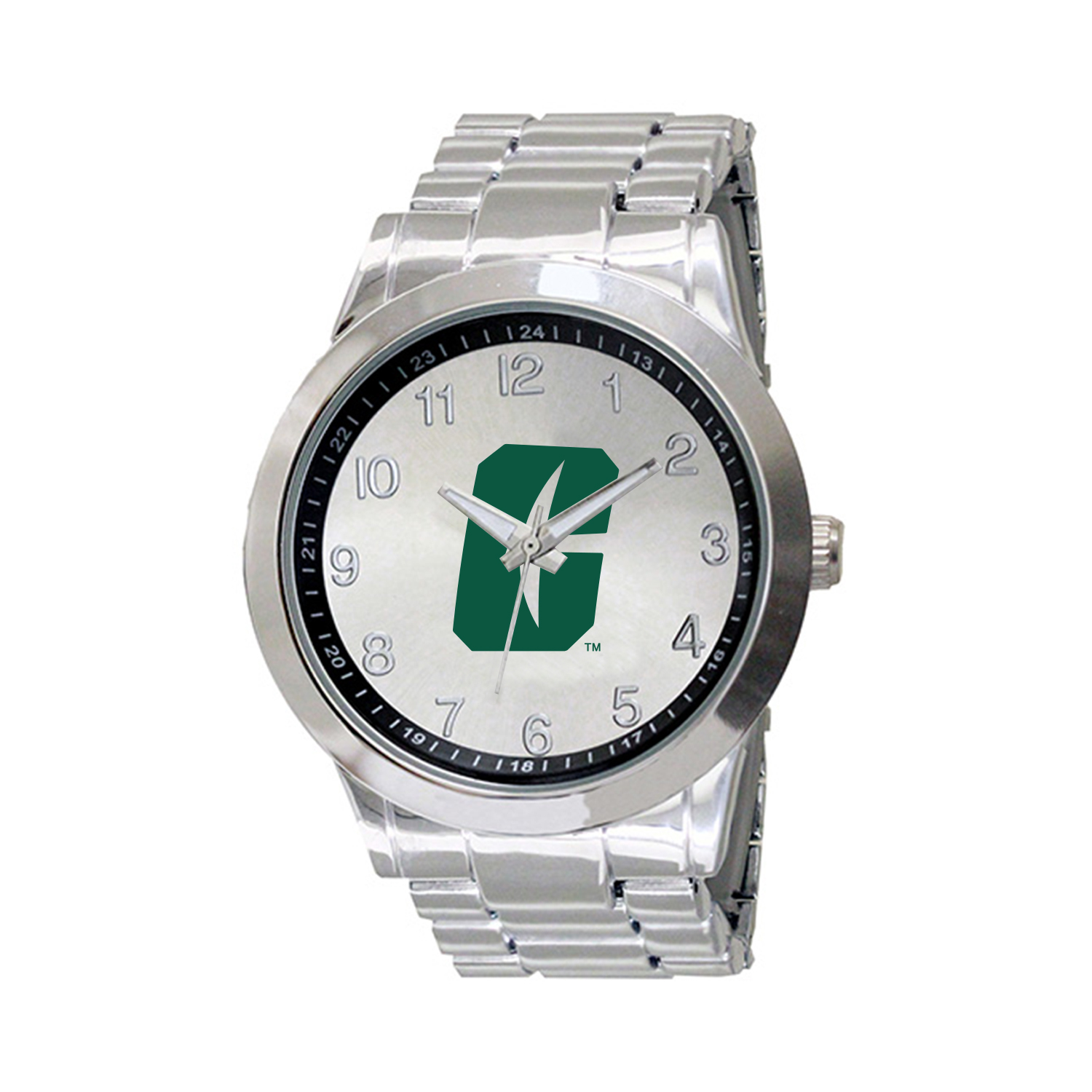 Men's  Silver Charlotte 49ers Integris Stainless Steel Watch