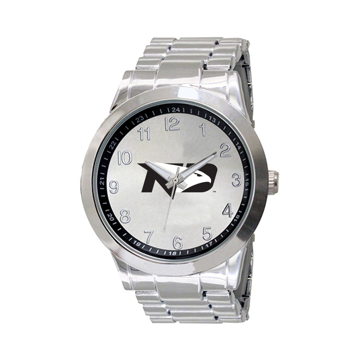 Men's  Silver North Dakota Integris Stainless Steel Watch