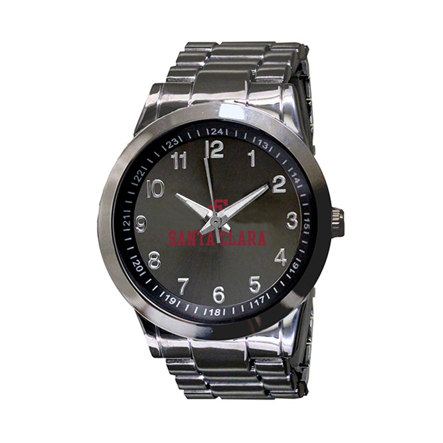 Men’s Gray Santa Clara Broncos Integris Gun Metal Stainless Steel Watch Men’s Gray Santa Clara Broncos Integris Gun Metal Stainless Steel Watch