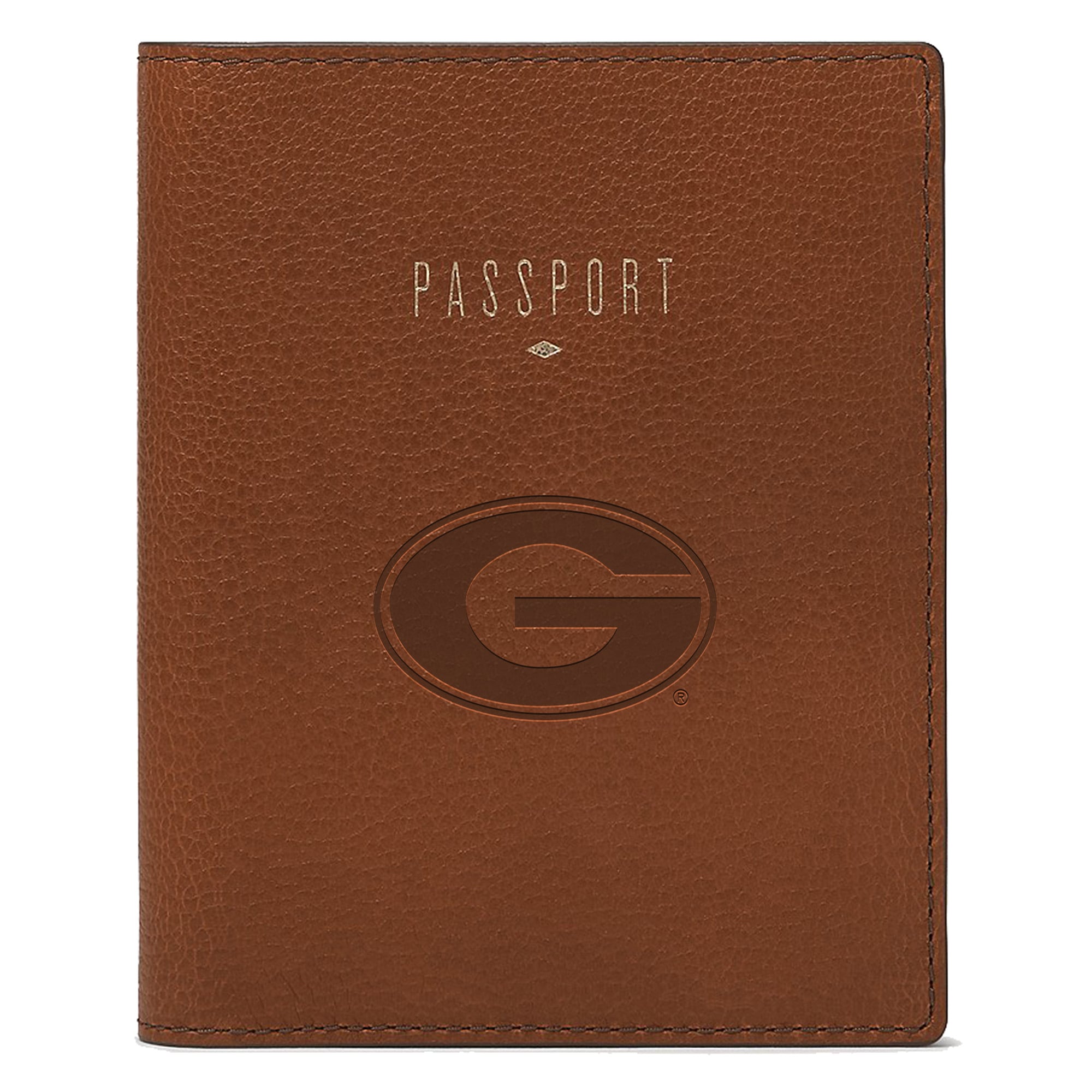 Fossil  Brown Georgia Bulldogs Travel RFID Passport Case