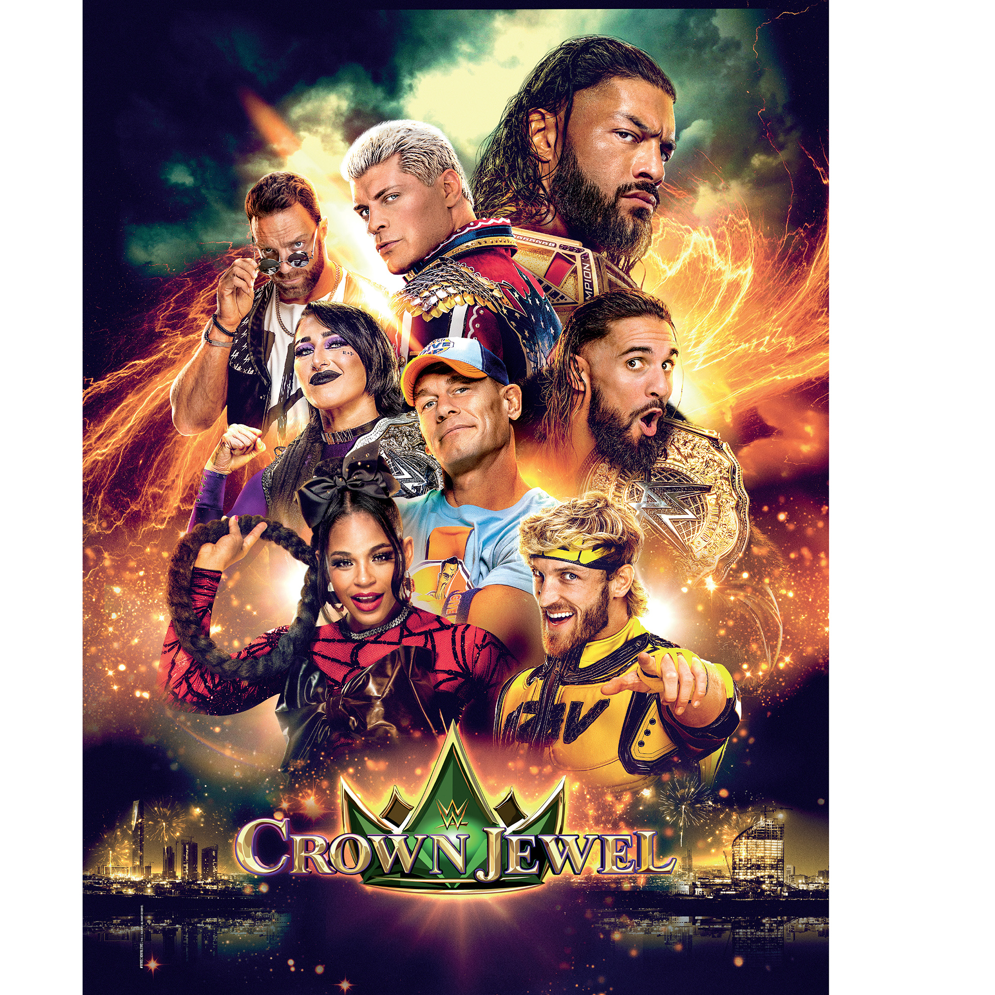 WWE Crown Jewel 2023 18″ x 24″ Event Poster Art Photograph WWE Crown Jewel 2023 18″ x 24″ Event Poster Art Photograph